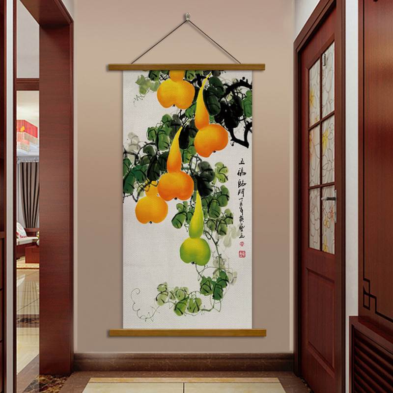 玄关挂葫芦画好吗,玄关挂葫芦画好不好